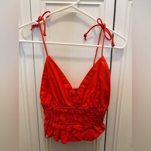 Orange/Red Women's Crop Top